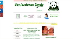 Desktop Screenshot of confeccionesjayde.com