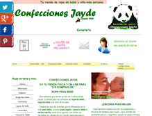 Tablet Screenshot of confeccionesjayde.com